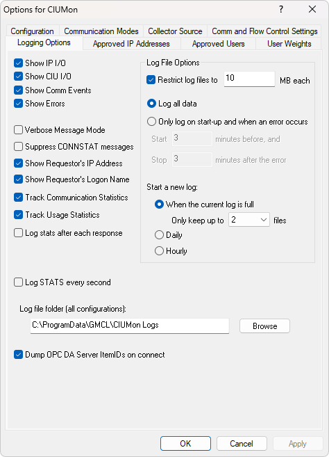 CIUMon logging options.png